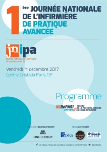 Visuel de la couverture du programme jnipa 2017 en degrade de bleu