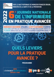 couverture programme JNIPA 2022 avec des engrenage bleu clair sur fond bleu fonce