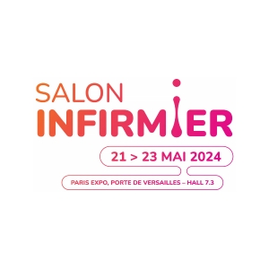 logo salon infirmer en degrade orange a rose