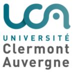 logo unversite clermont auvergne avec initiales UCA comme une vague bleue