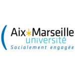 Logo aix marseille université avec étoile jaune et parenthèse bleu