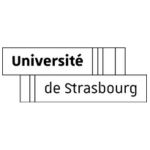 logo universite de strasbourg encadre dans un cartouhce noir